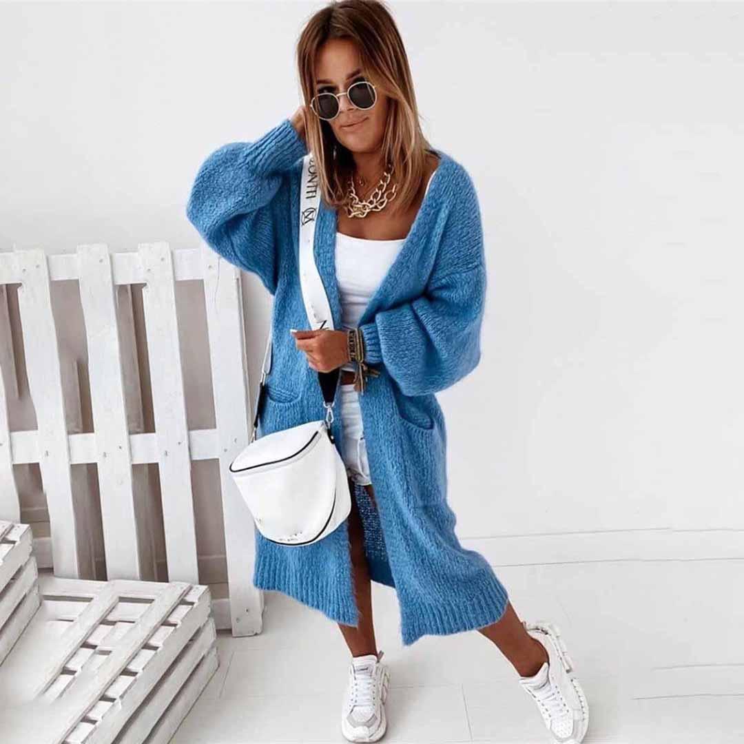 Sandra - Lange Cardigan Vest Dames