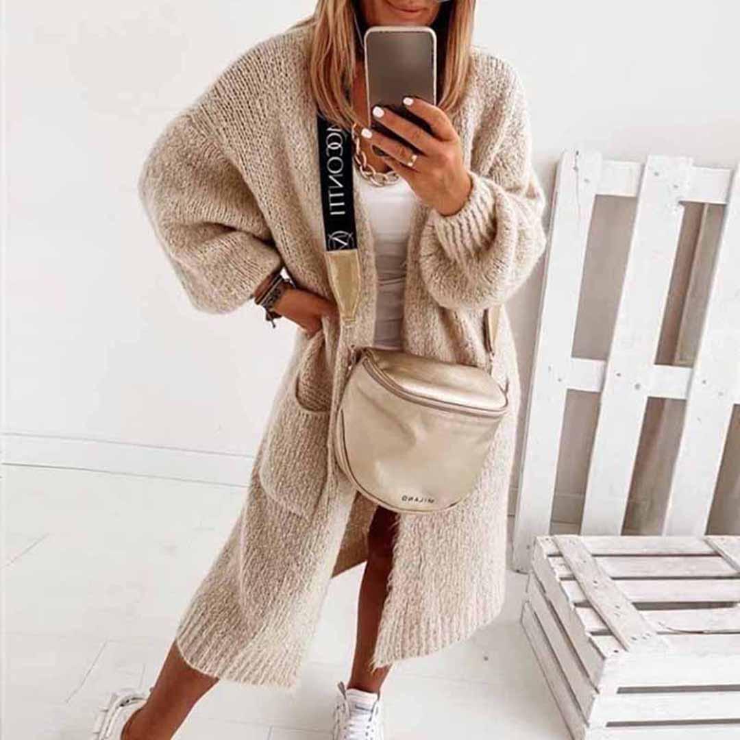 Sandra - Lange Cardigan Vest Dames