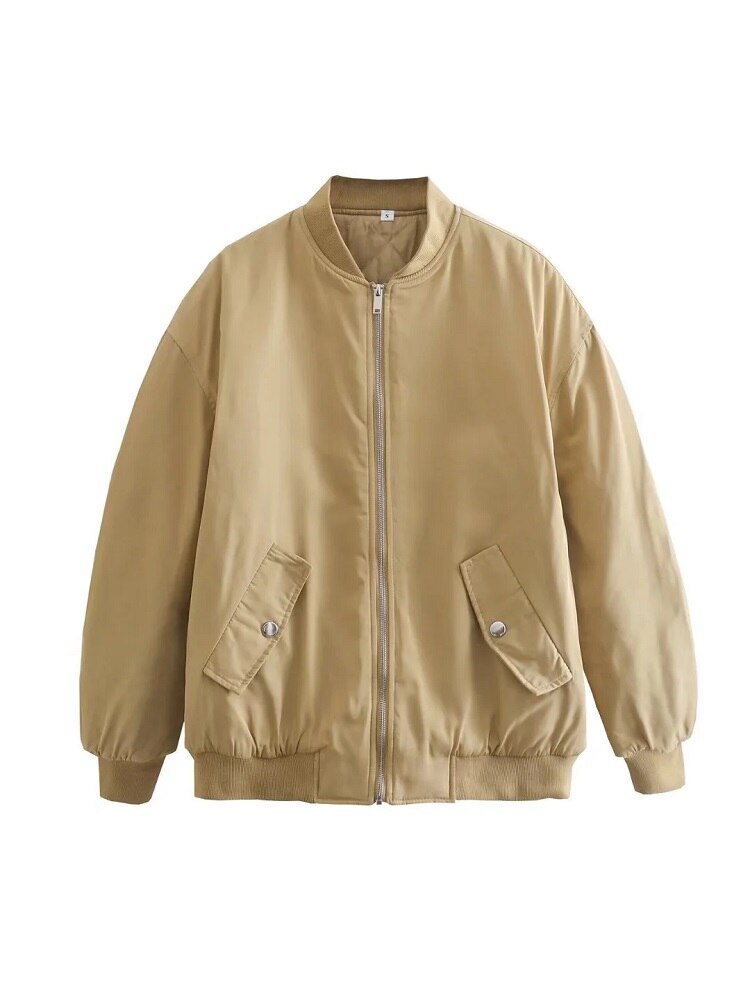 Casual Bomberjack Met Voorzakken | Oversized