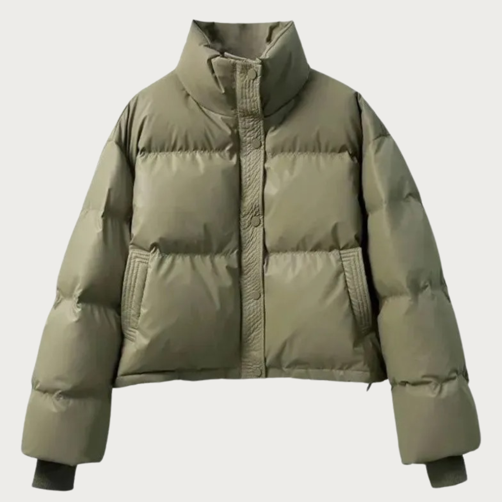 Leren Puffer Winterjas Voor Dames - Marie