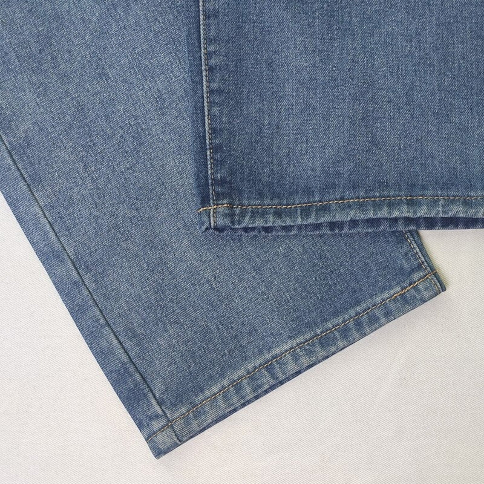 Stijlvolle Denim Jeans Met Wijde Pijpen | Hoge Taille