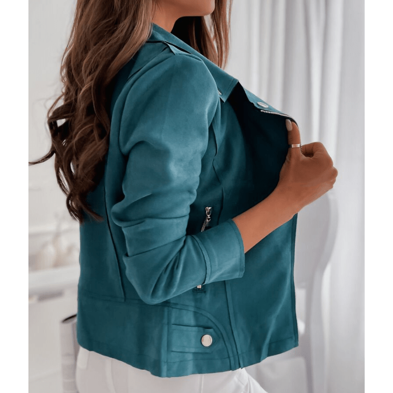 Leren Dames Jasje | Met Rits