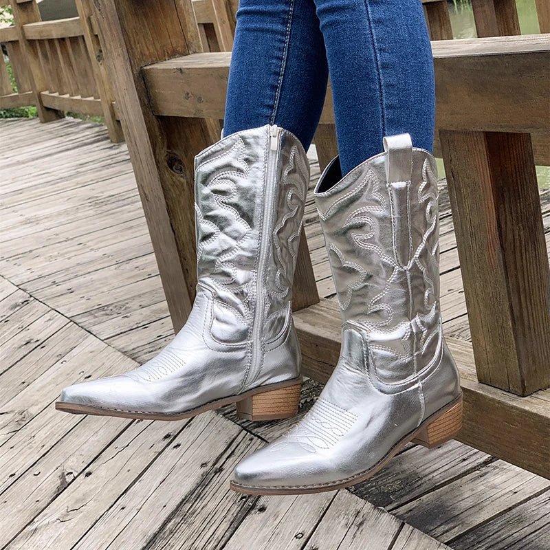 Cowboylaarzen Met Rits | Blokhak
