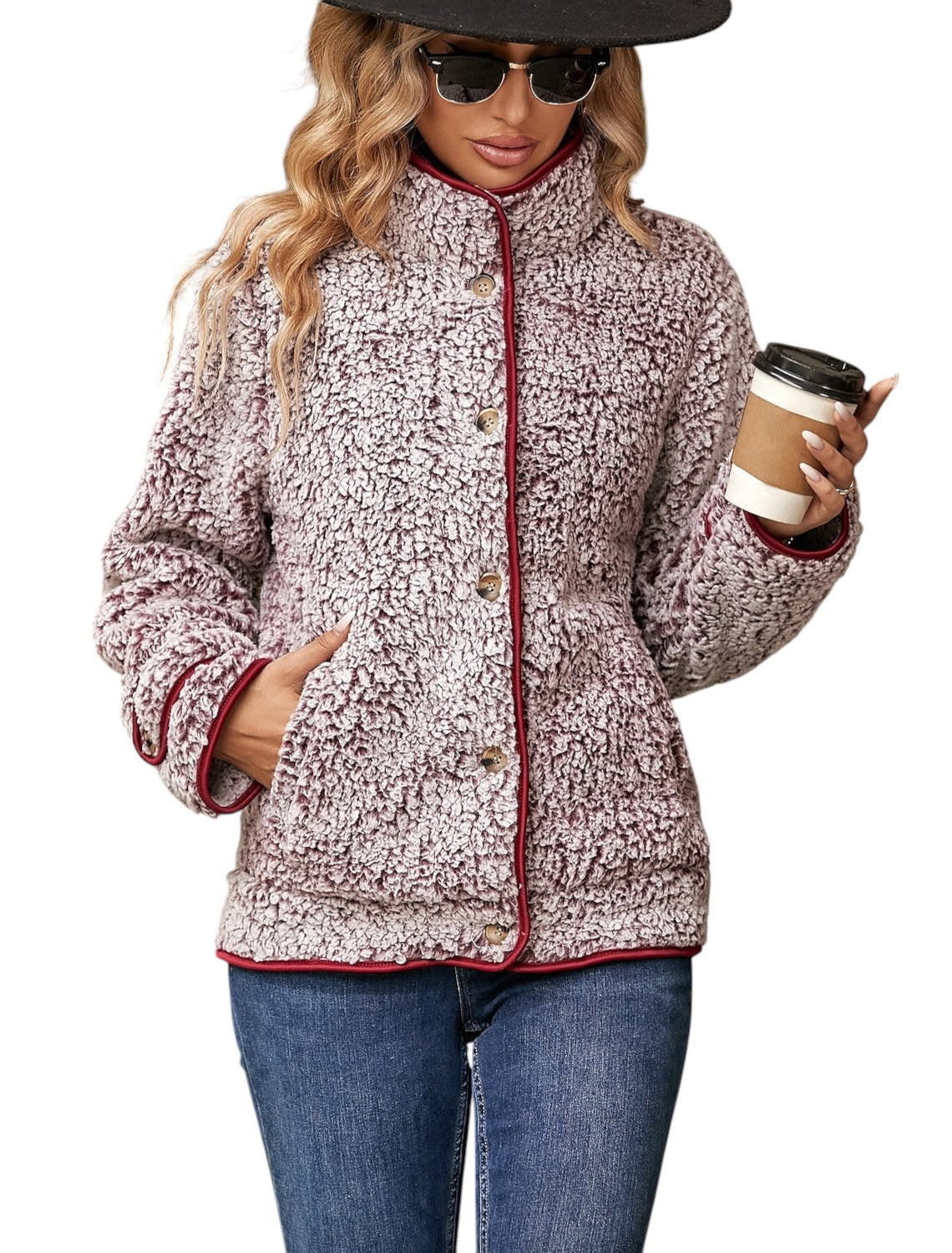 Stijlvol Teddy Vest Met Knopen