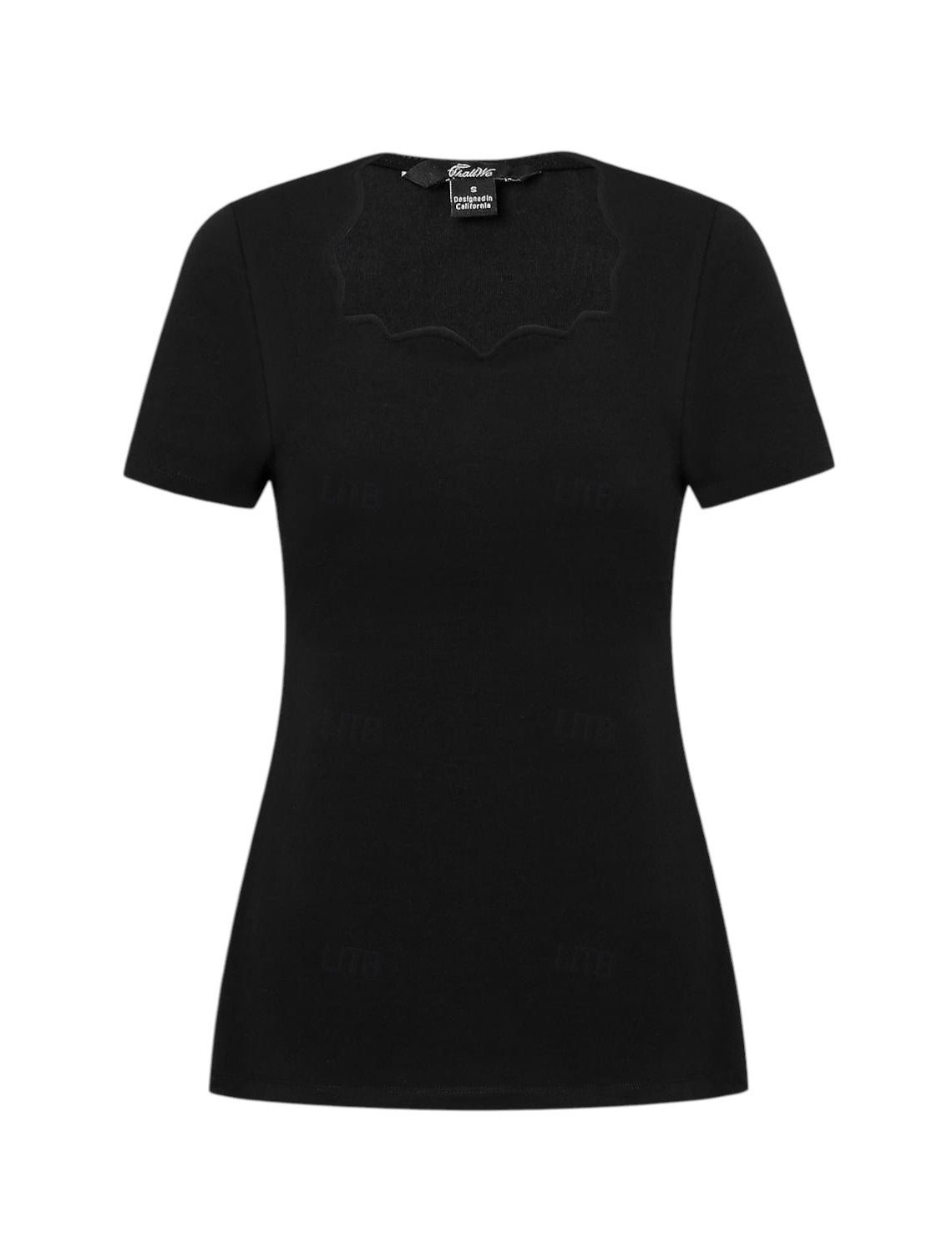 Dames Stijlvol Basic Shirt Zwart