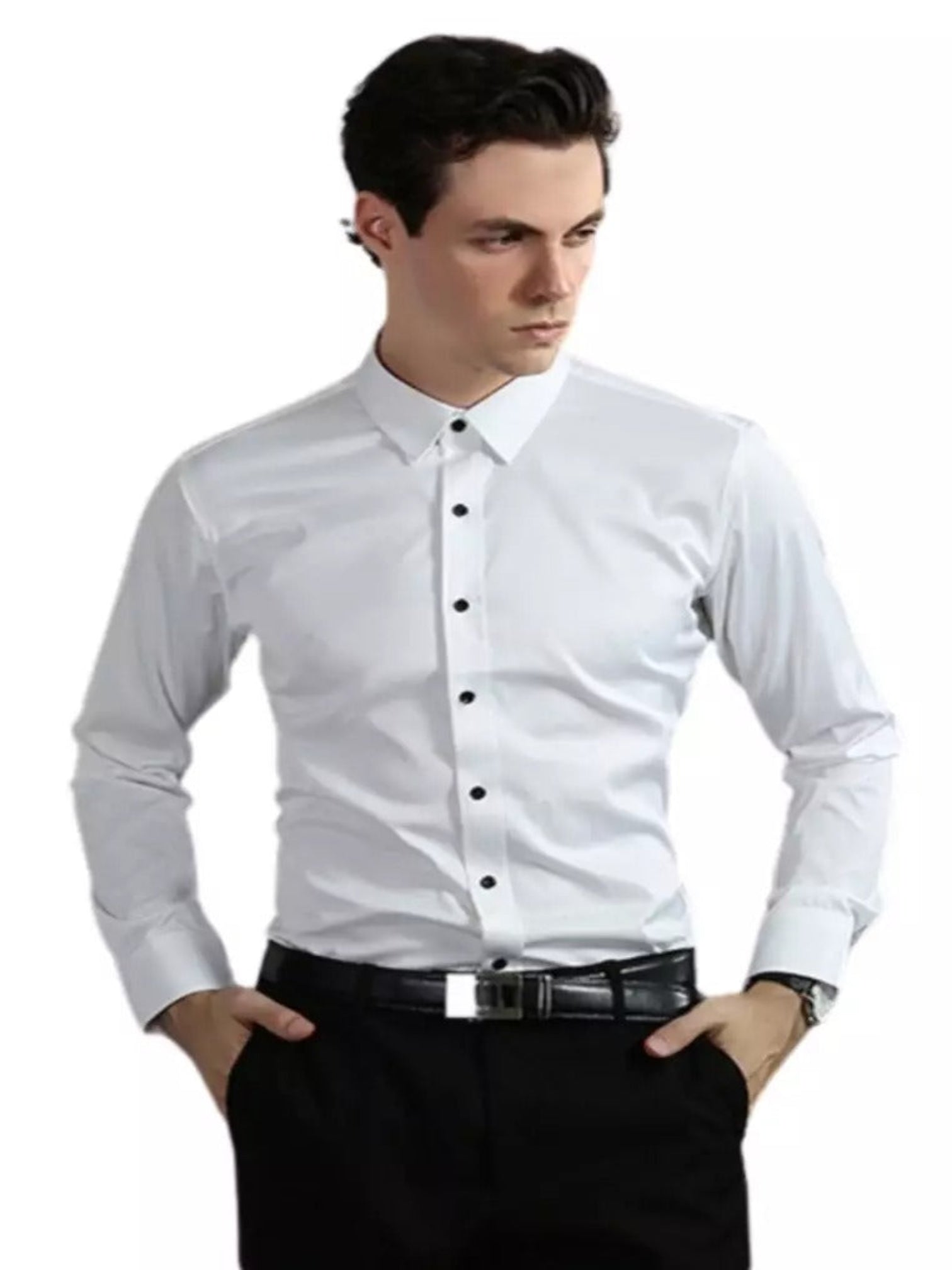 Lucas | Casual Heren Overhemd Met Stretch | Lange Mouwen