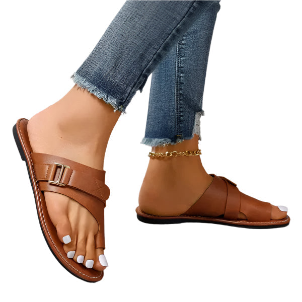 Senna - Leren Dames Slippers
