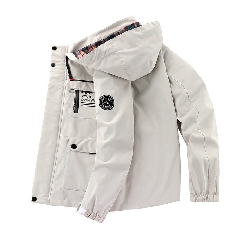 Outdoorjas Met Capuchon Voor Heren | Meerdere Zakken