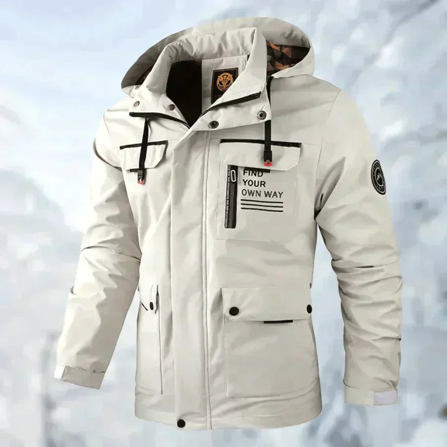 Outdoorjas Met Capuchon Voor Heren | Meerdere Zakken