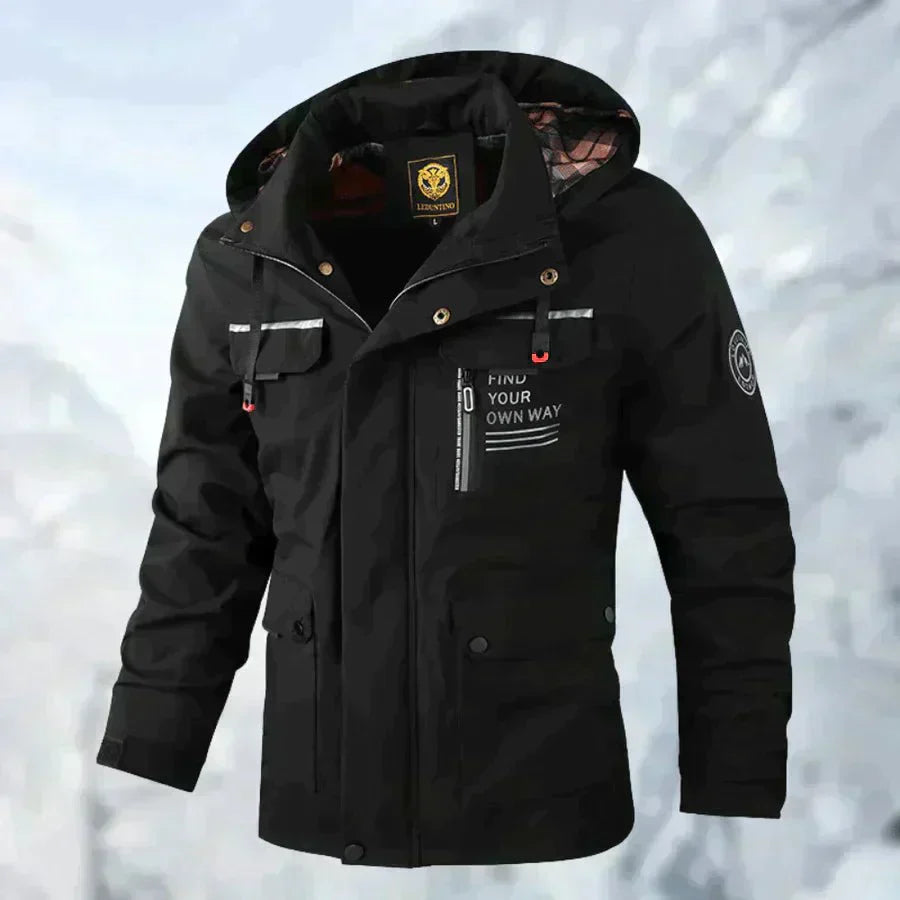 Outdoorjas Met Capuchon Voor Heren | Meerdere Zakken