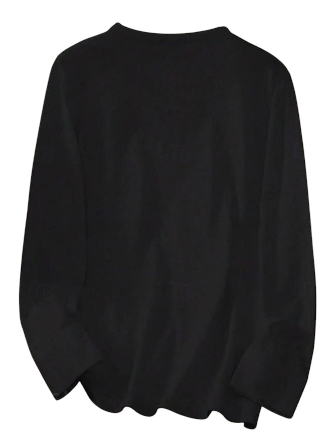 Dames Stijlvol Basic Shirt Zwart