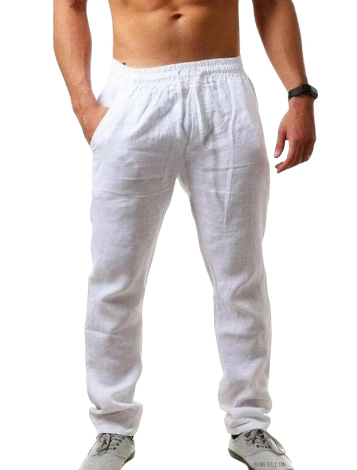 Casual Linnen Broek voor Heren