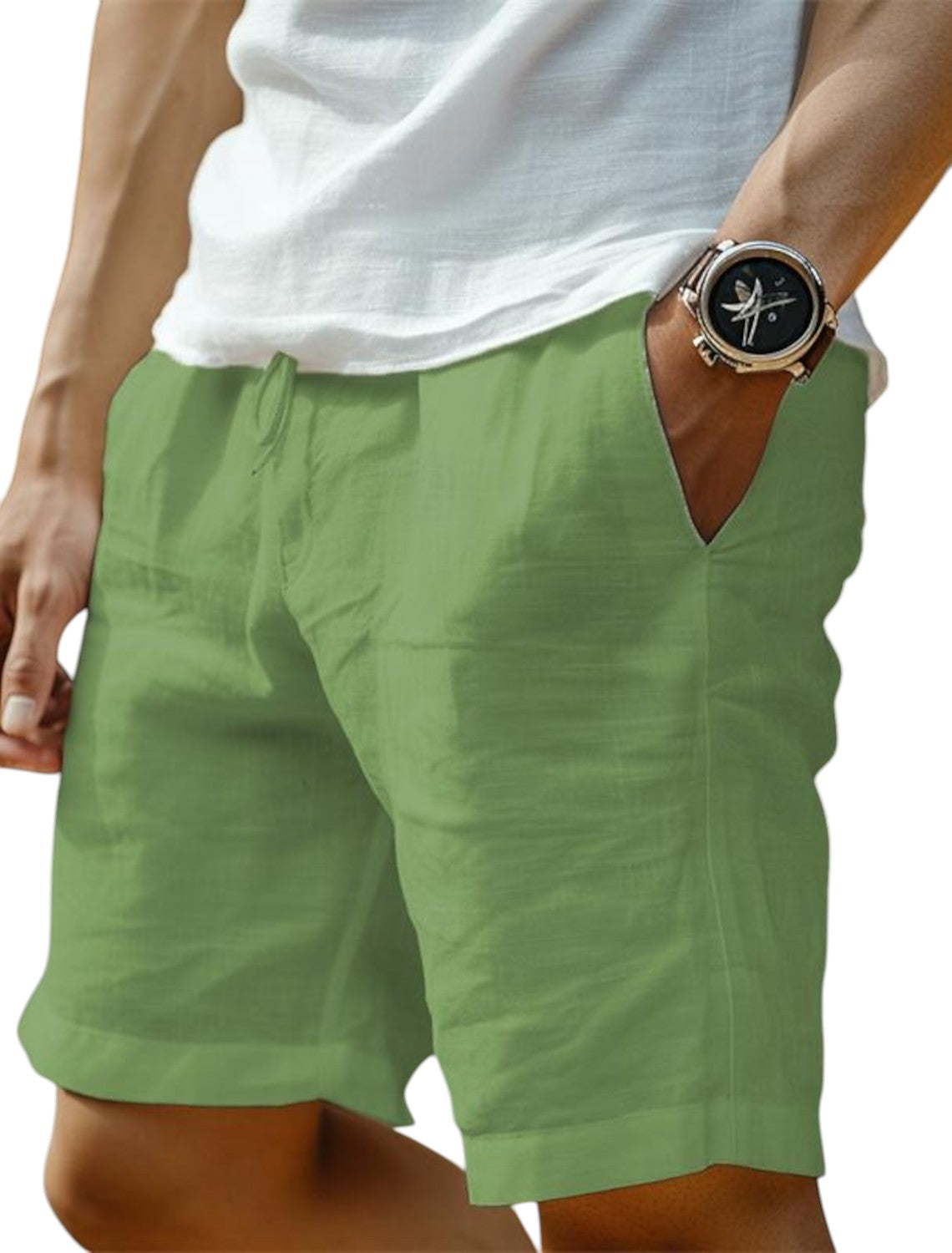 Marvis - Korte Linnen Broek voor Heren