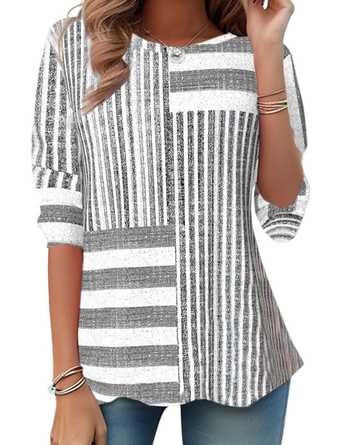 Dames Shirt Met Stijlvolle Print