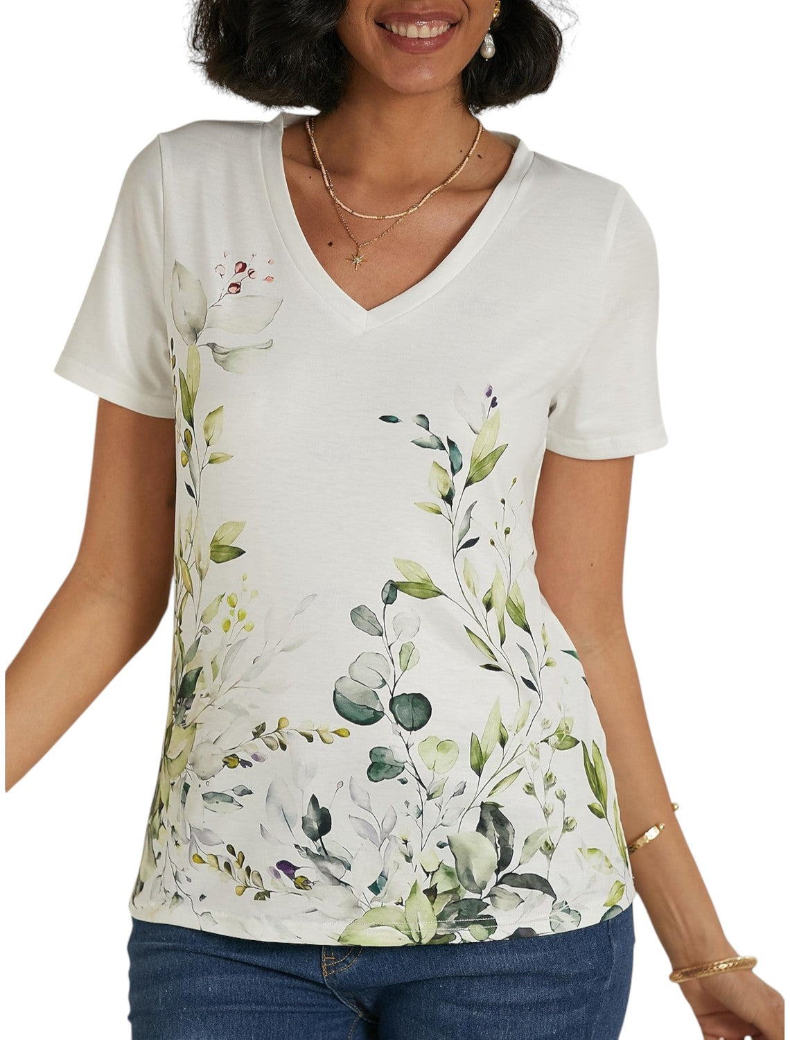 Basic Bloemenprint Top Voor De Zomer