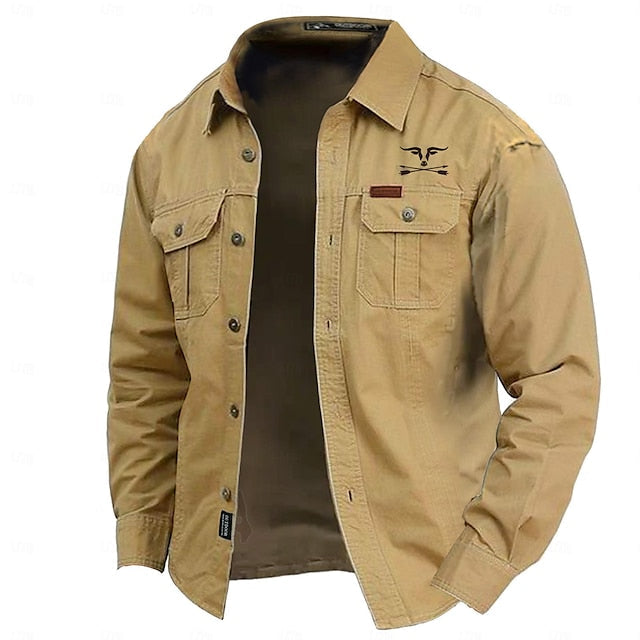 Cargo Shirt Met Lange Mouwen Voor Mannen