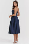 Korset Midi Zomerjurk Met Open Rug