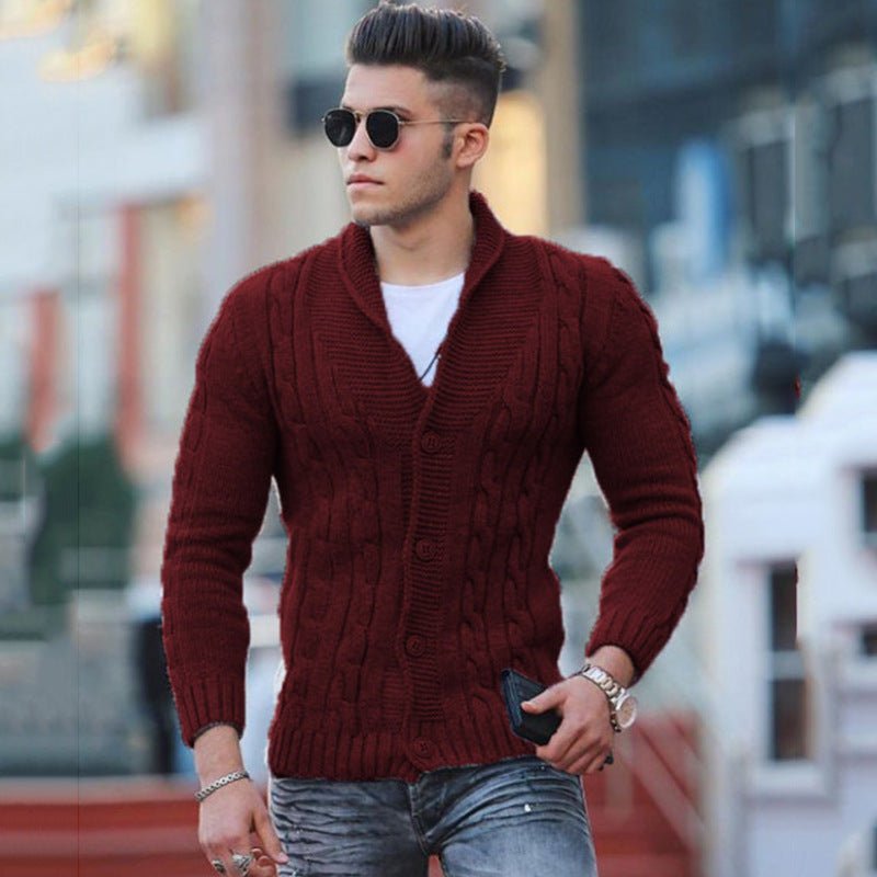 Stijlvol Gebreid Vest Met V-hals - David