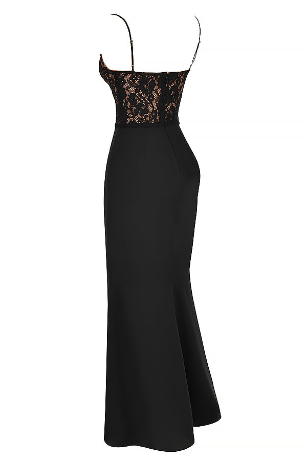 elegante korset maxi-jurk