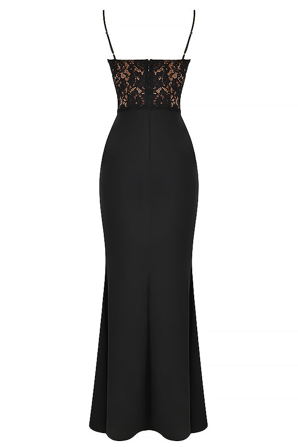 elegante korset maxi-jurk