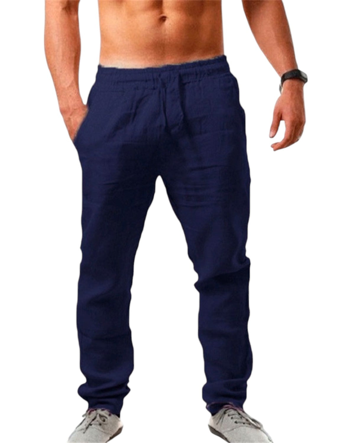 Casual Linnen Broek voor Heren