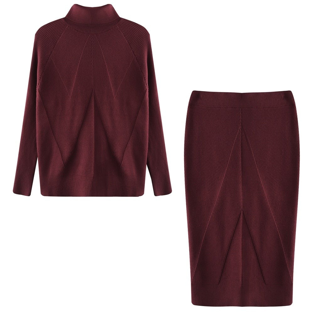 Trendy Gebreide Coltrui En Rok | Winter