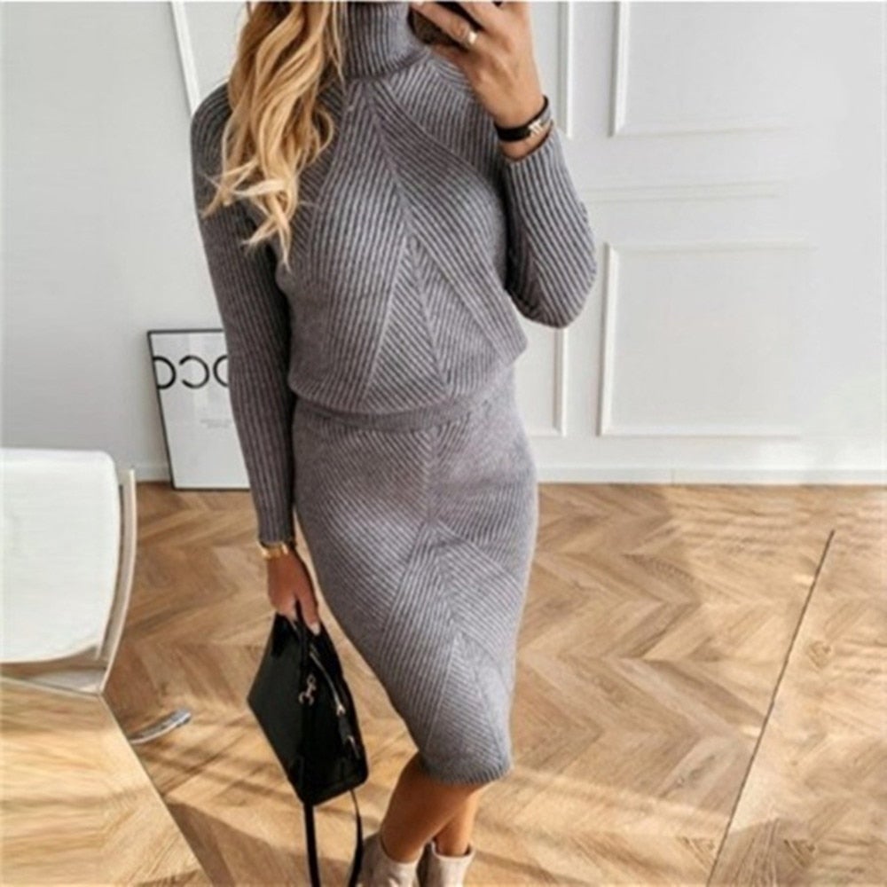 Trendy Gebreide Coltrui En Rok | Winter
