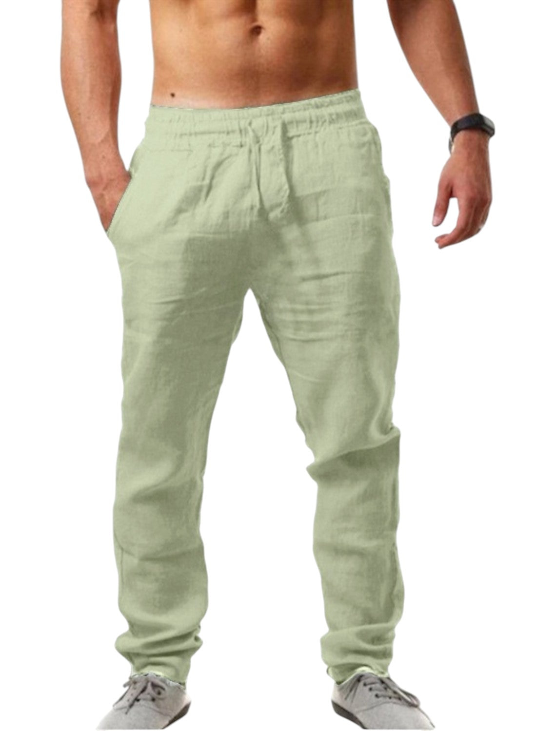 Casual Linnen Broek voor Heren