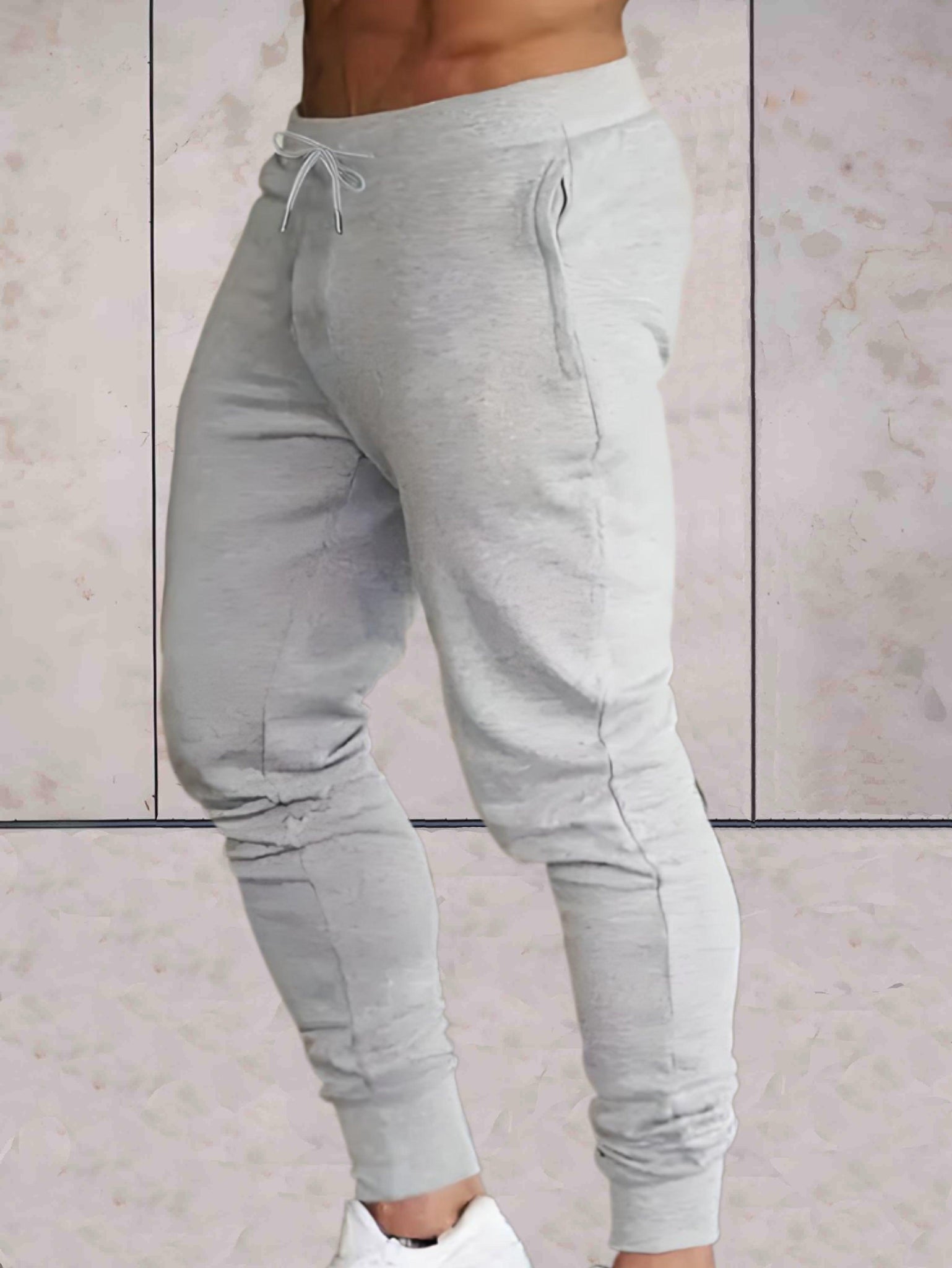 Joggingbroek Voor Heren, Aansluitend Met Stretch - Daniel