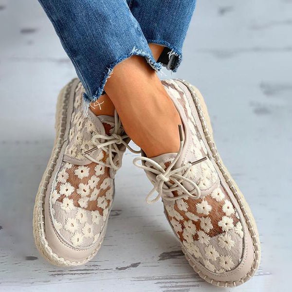 Ariana - Ergonomische Luchtige Schoenen Met Bloemen Design