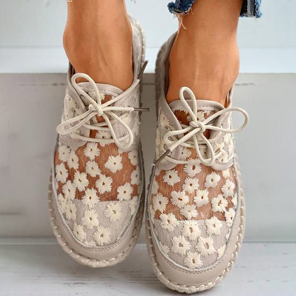 Ariana - Ergonomische Luchtige Schoenen Met Bloemen Design