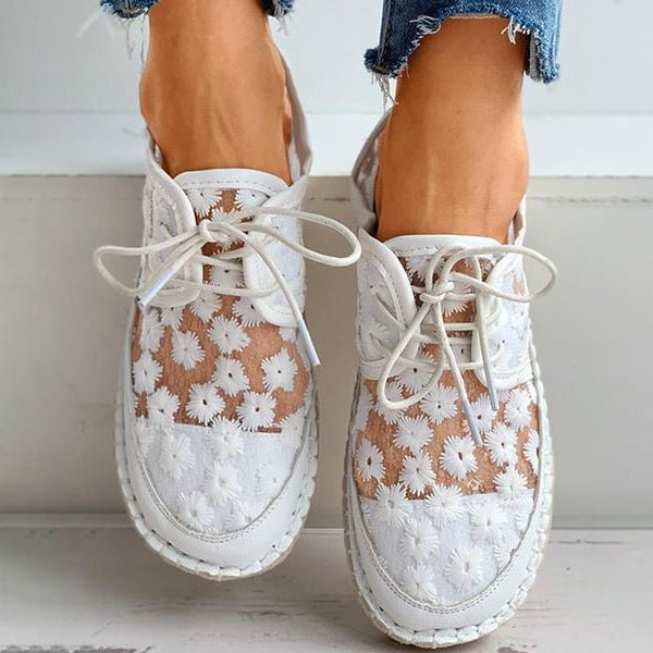 Ariana - Ergonomische Luchtige Schoenen Met Bloemen Design