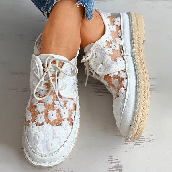 Ariana - Ergonomische Luchtige Schoenen Met Bloemen Design
