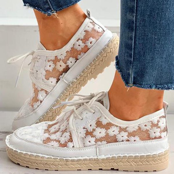 Ariana - Ergonomische Luchtige Schoenen Met Bloemen Design