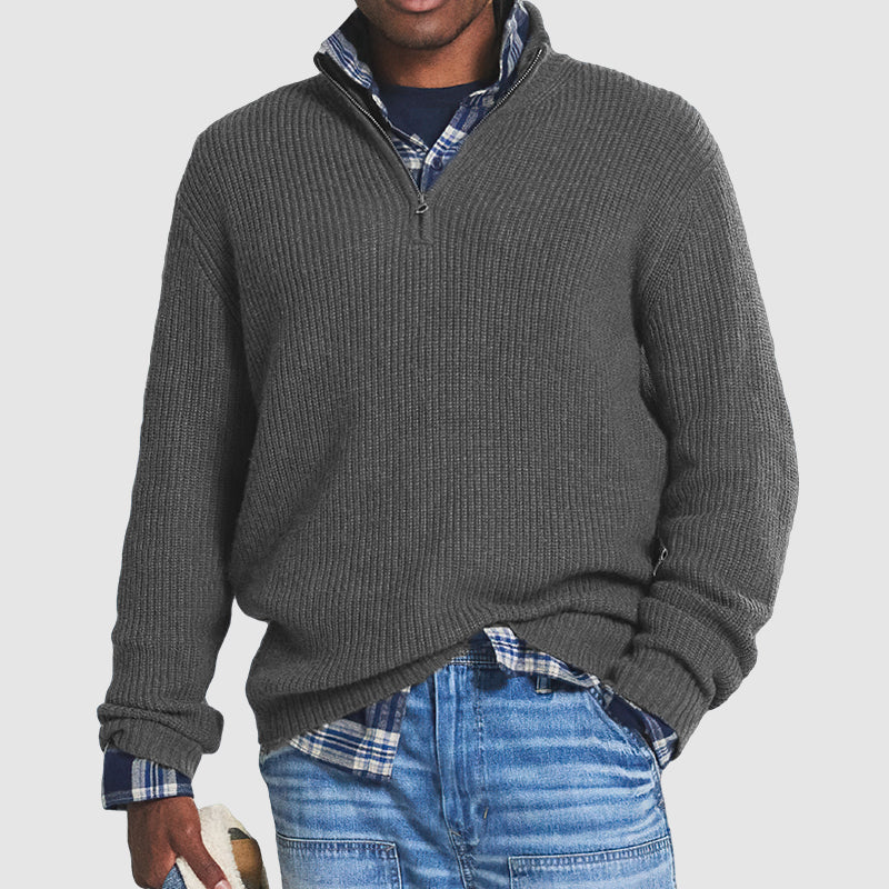 Stijlvolle Half Zip Trui Voor Heren - Alexander