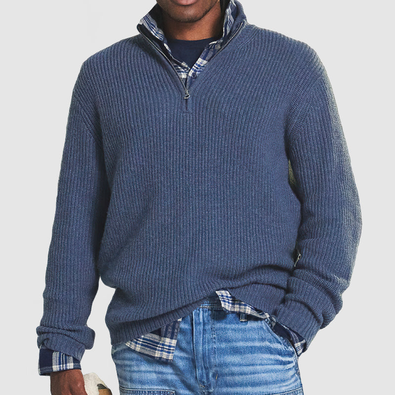 Stijlvolle Half Zip Trui Voor Heren - Alexander