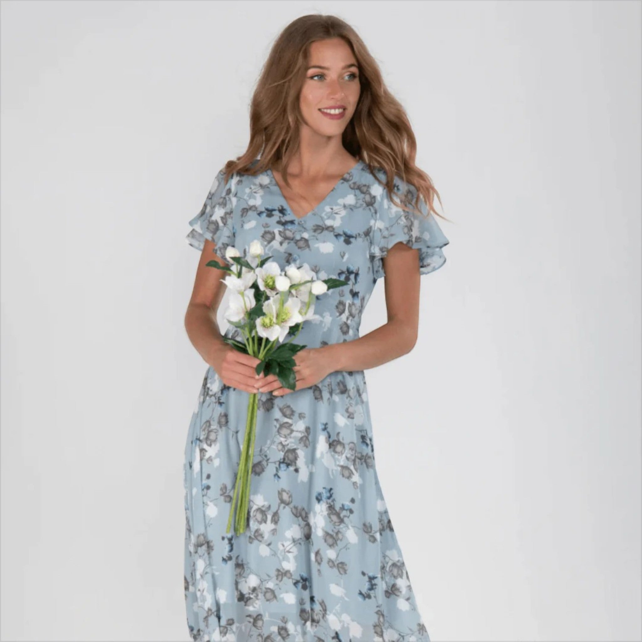 Yasmine | Zomerjurk Met Bloemenprint | Maxi