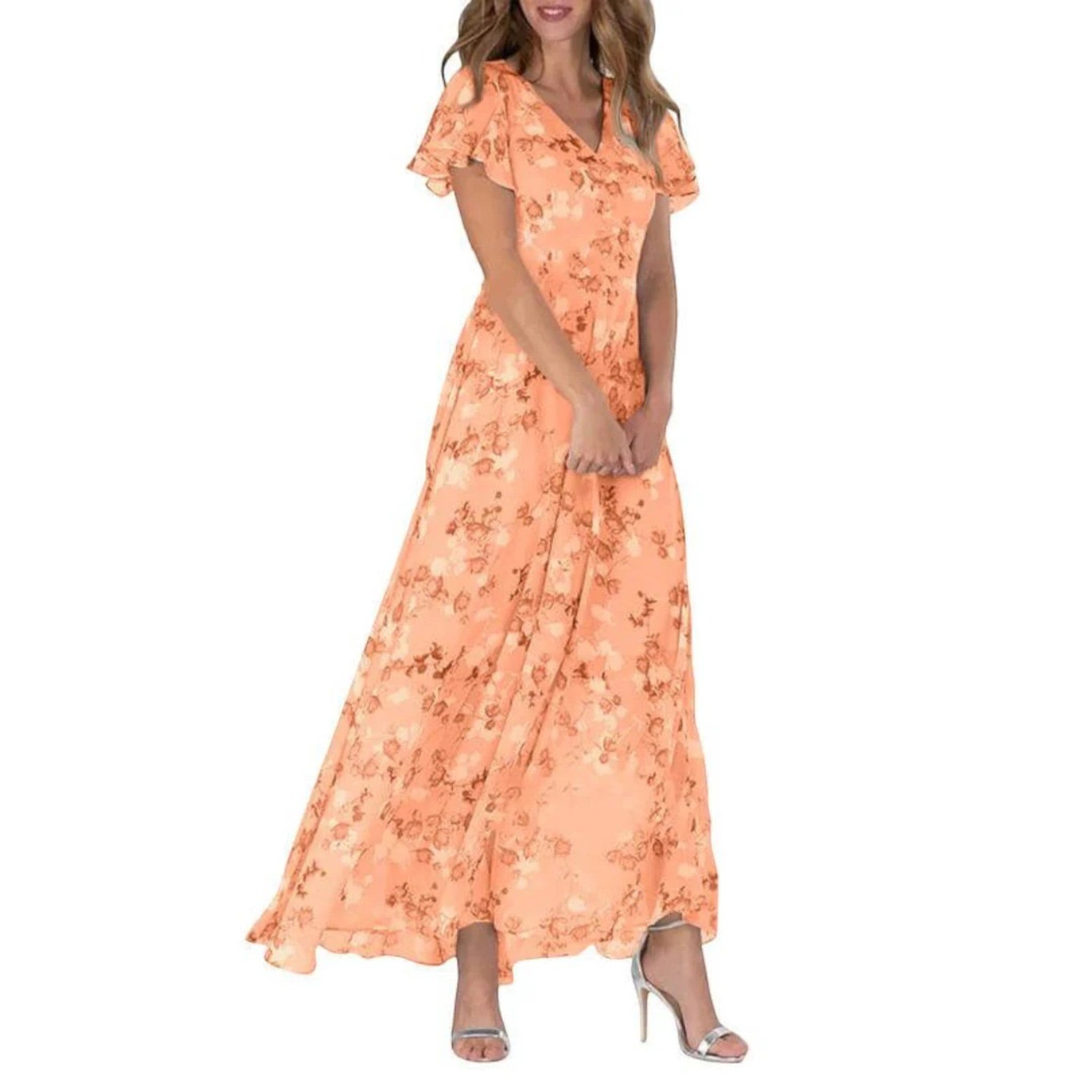 Yasmine | Zomerjurk Met Bloemenprint | Maxi