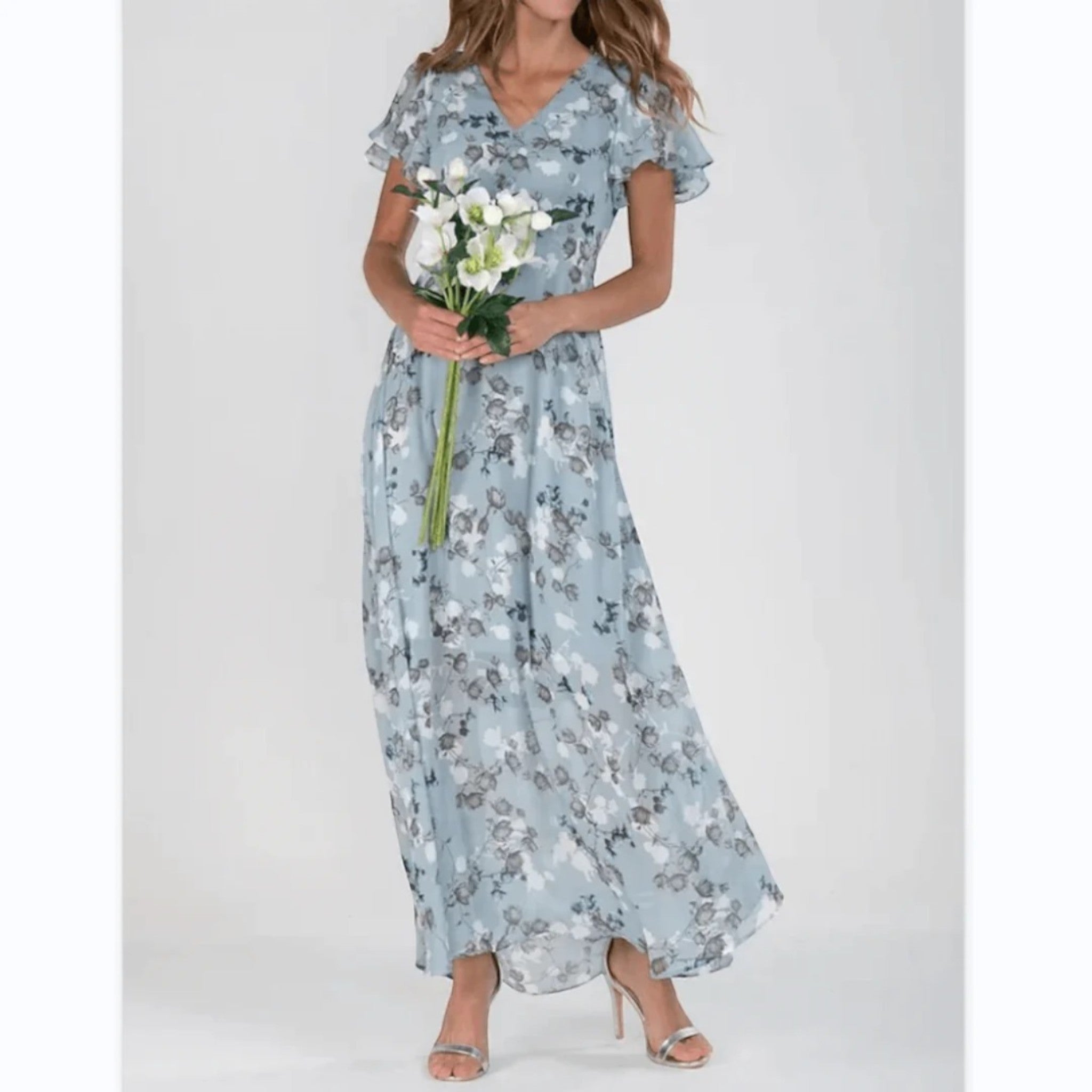Yasmine | Zomerjurk Met Bloemenprint | Maxi