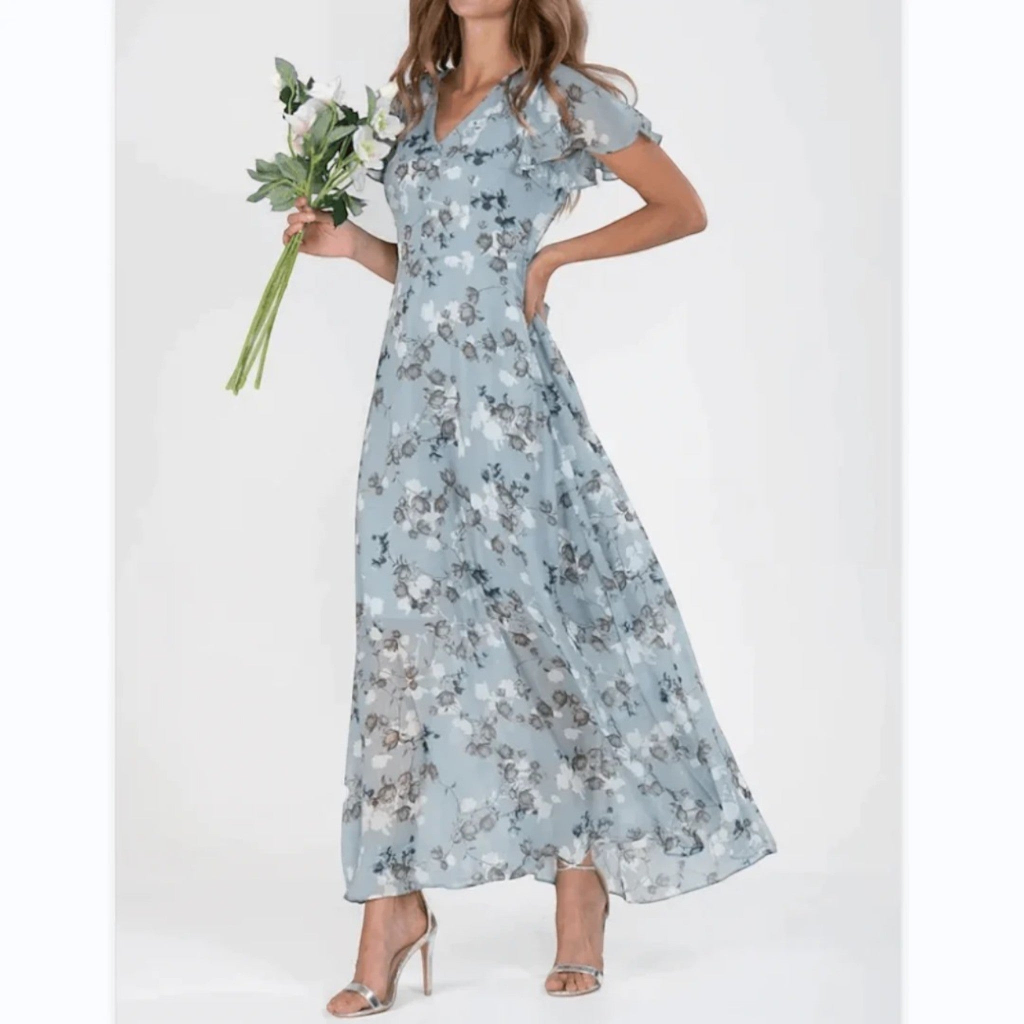 Yasmine | Zomerjurk Met Bloemenprint | Maxi