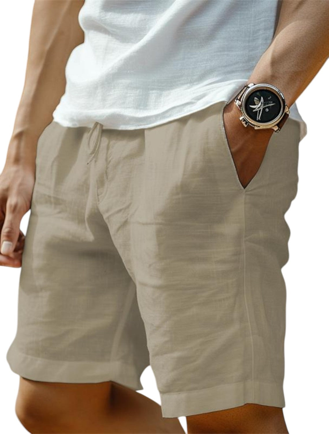 Marvis - Korte Linnen Broek voor Heren
