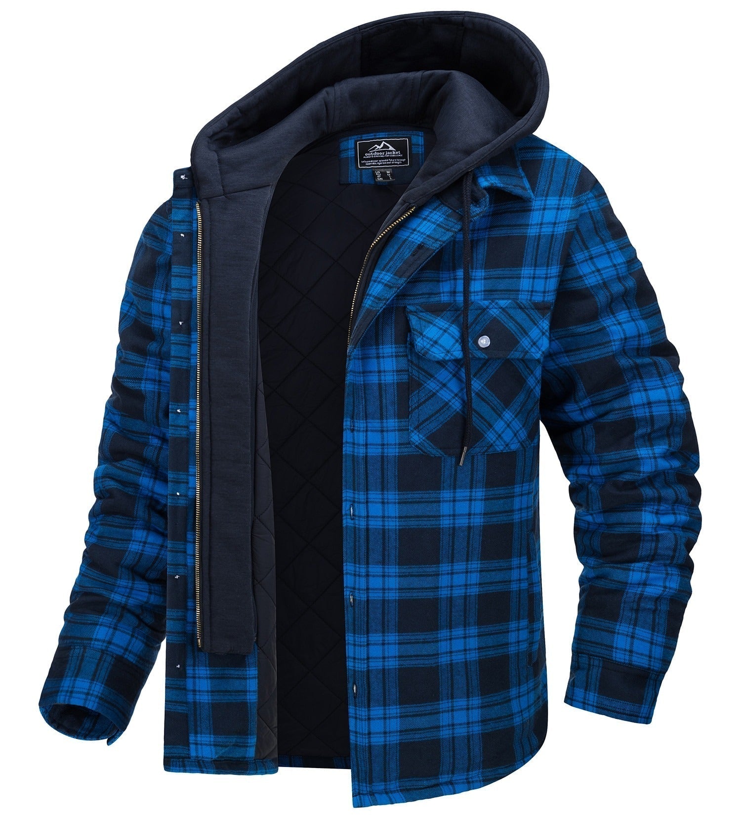 tommy-jas-geruit-heren-vest-met-capuchon-en-warme-voering-zwartblauw-deqalli-2.jpg