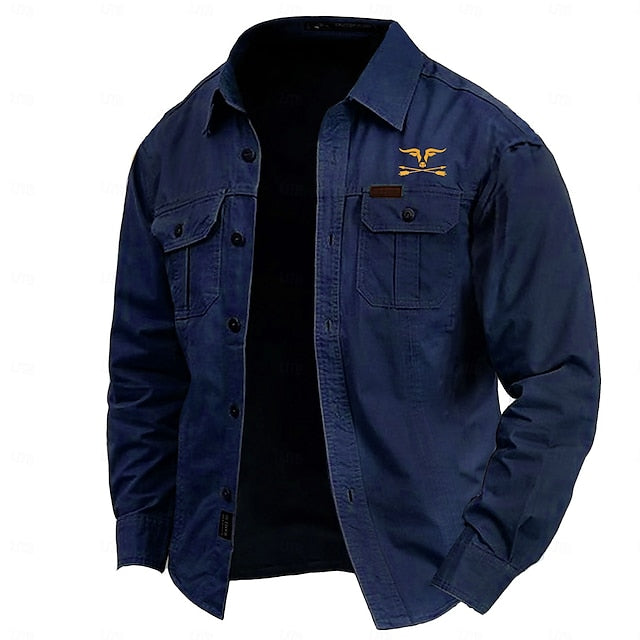 Cargo Shirt Met Lange Mouwen Voor Mannen