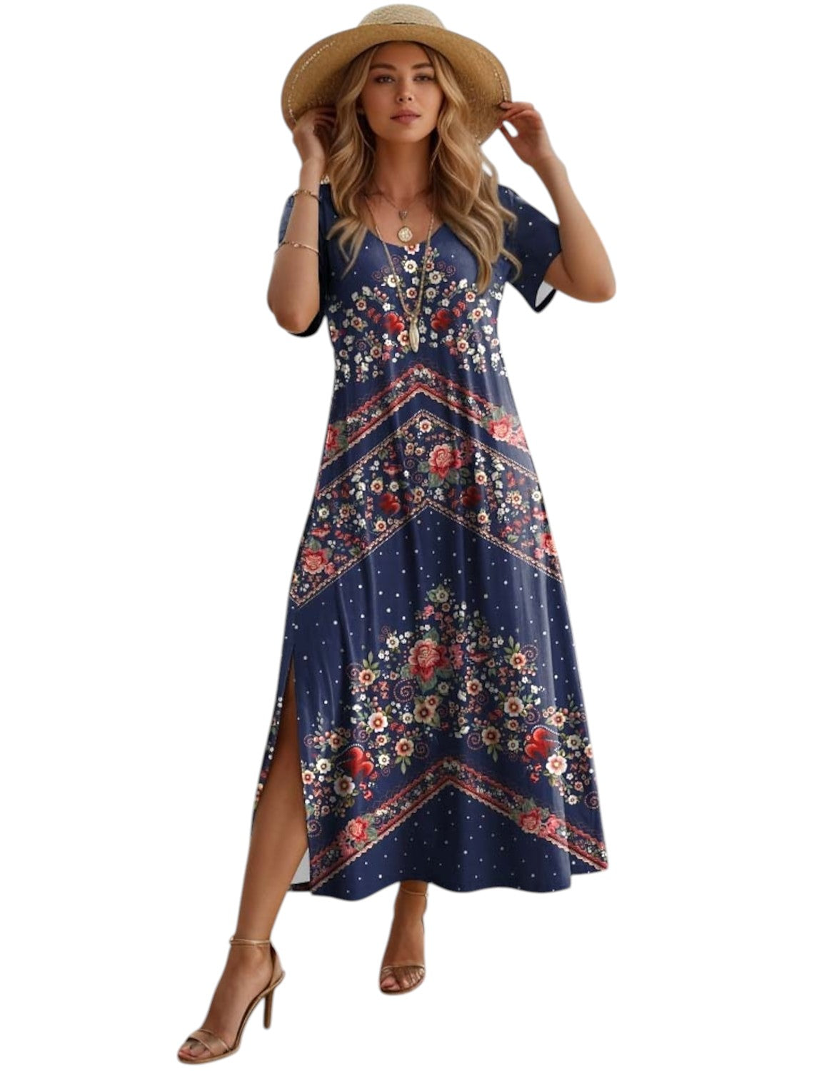 Boho Vintage Zomerjurk Dames