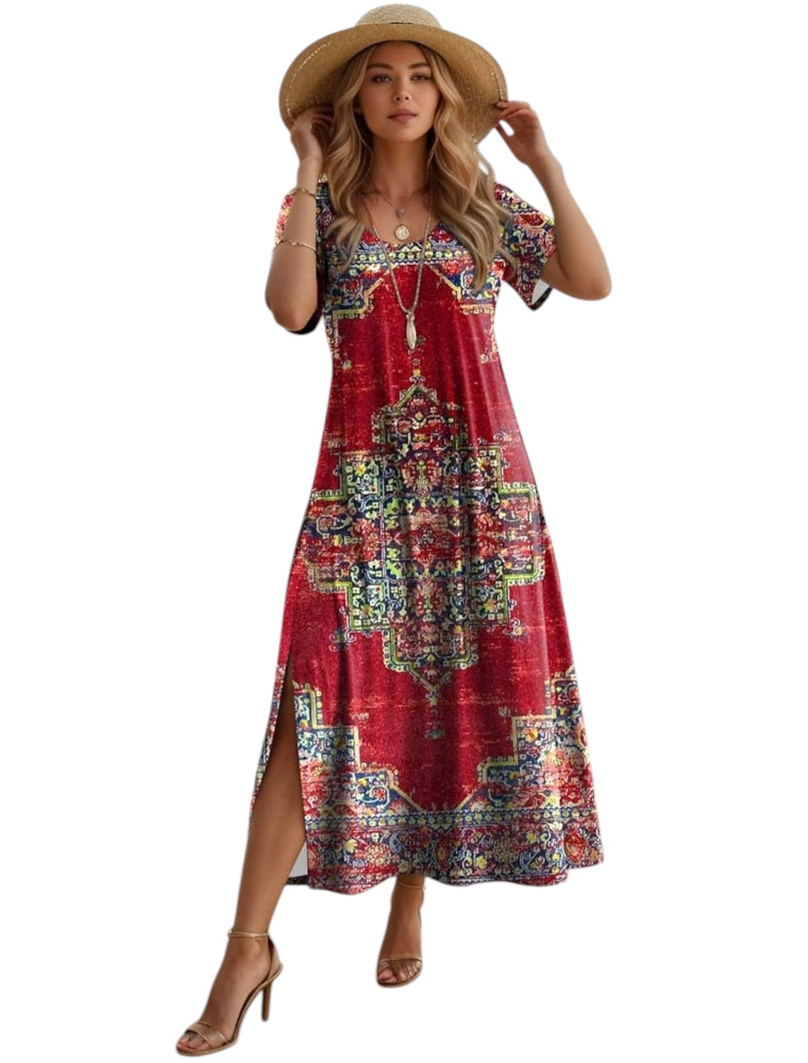 Boho Vintage Zomerjurk Dames