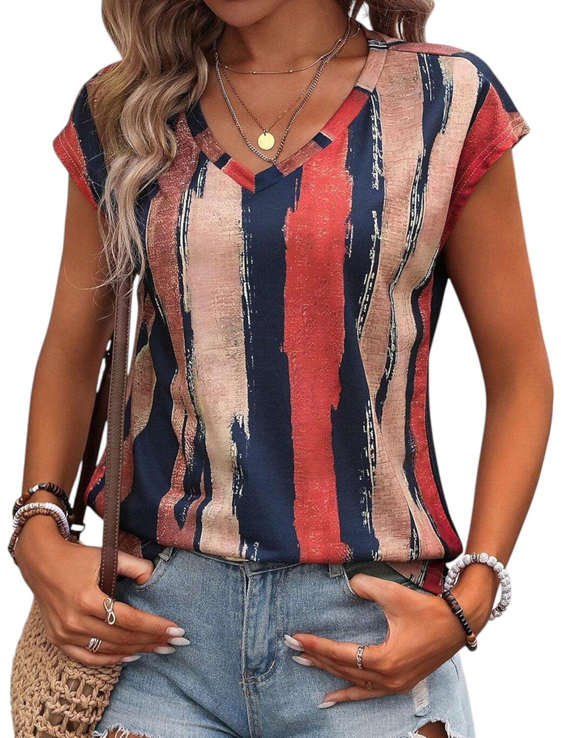Dames Shirt Met Korte Mouwen voor de Zomer