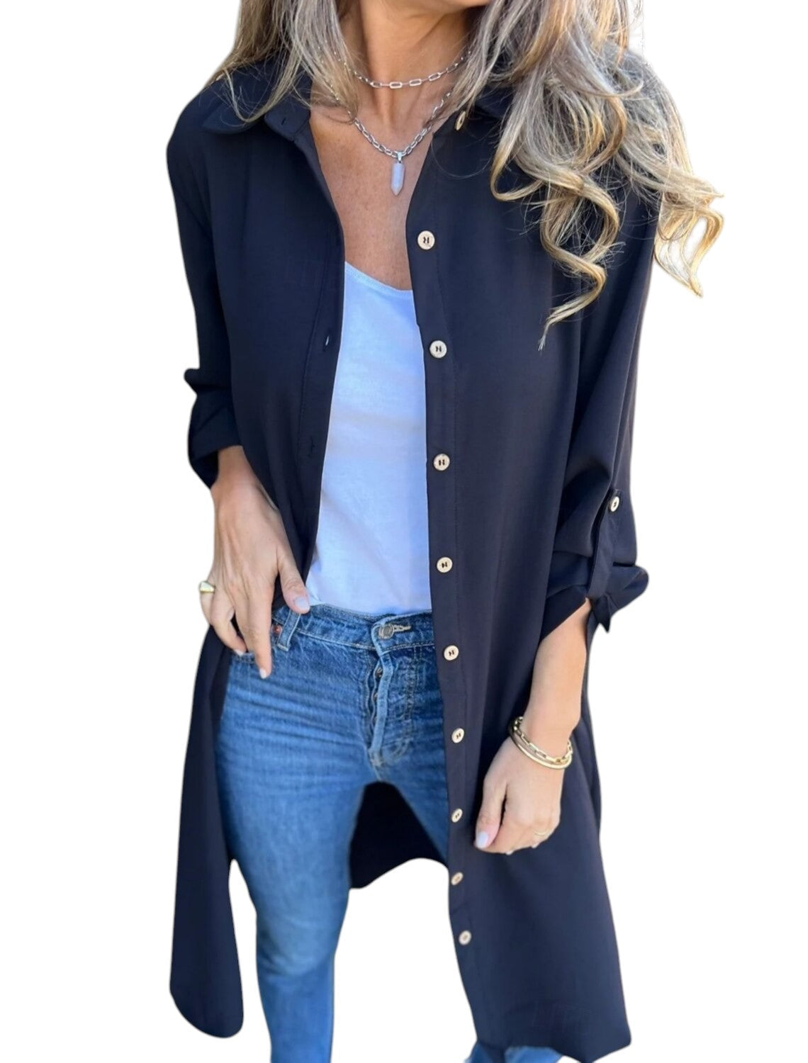 Stijlvol Lange Dames Blouse