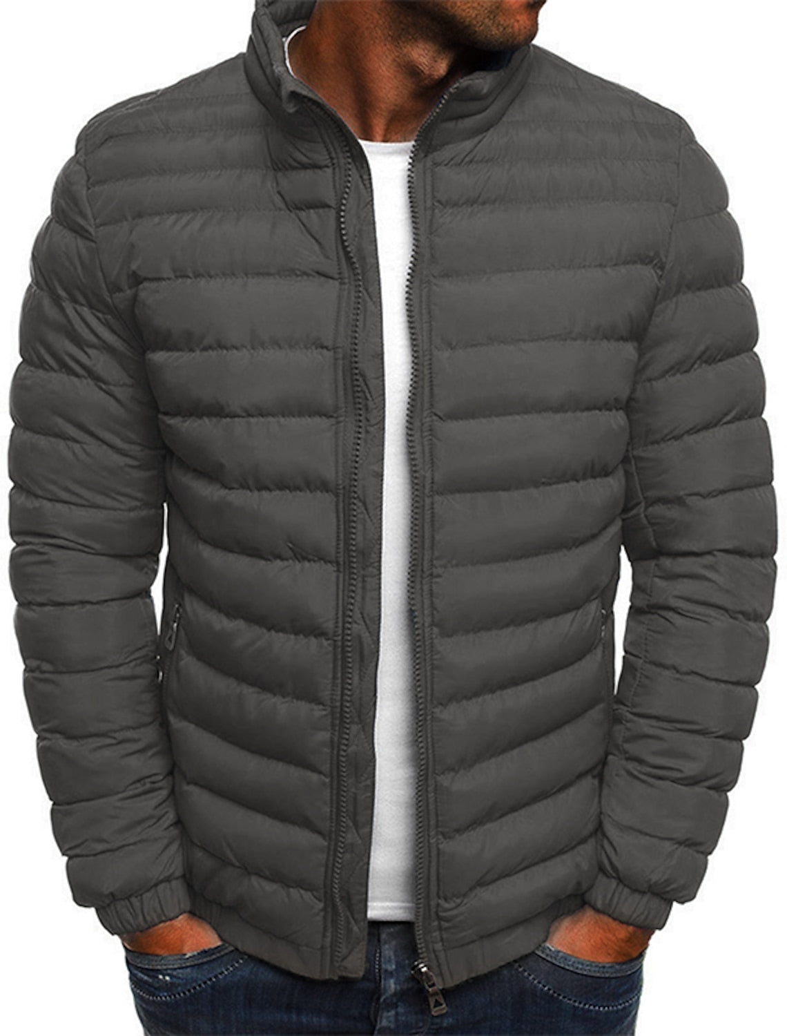 Puffer Jas Met Capuchon Heren