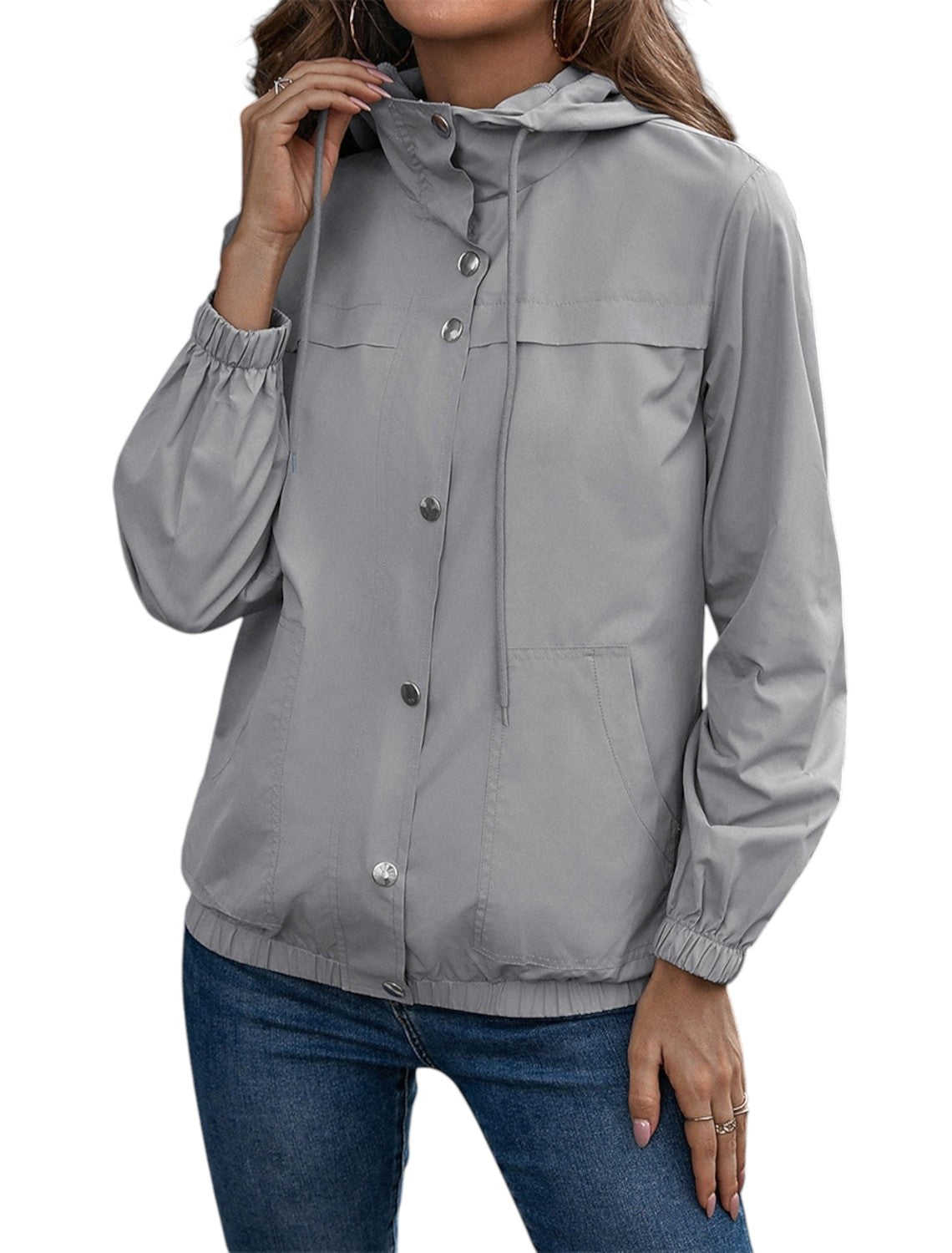Casual Zomerjas Met Capuchon voor Dames