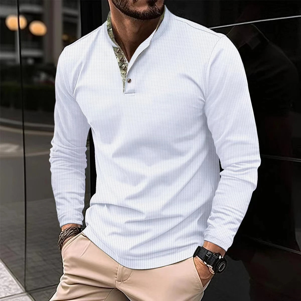 Stijlvolle longsleeve polo voor Mannen - Alexander